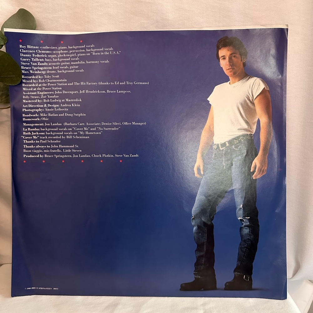 Bruce Springsteen Born in the U.S.A. original plastic sleeve vinyl record album - Picture 3 of 11